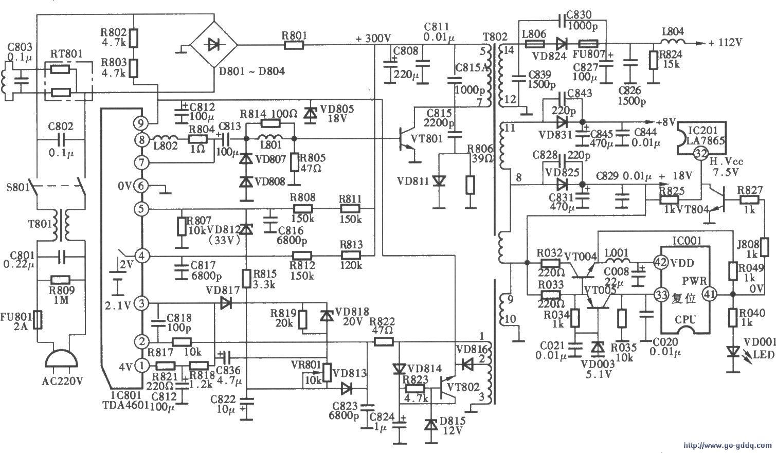 TCL2129Ͳʵ翪صԴ(TDA4601) ·