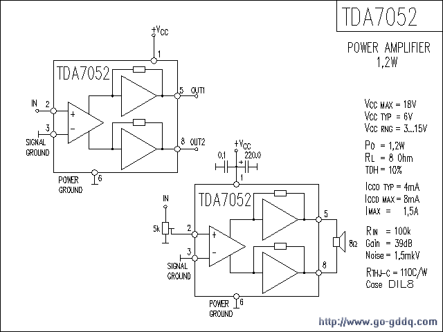 TDA7052ŵ·