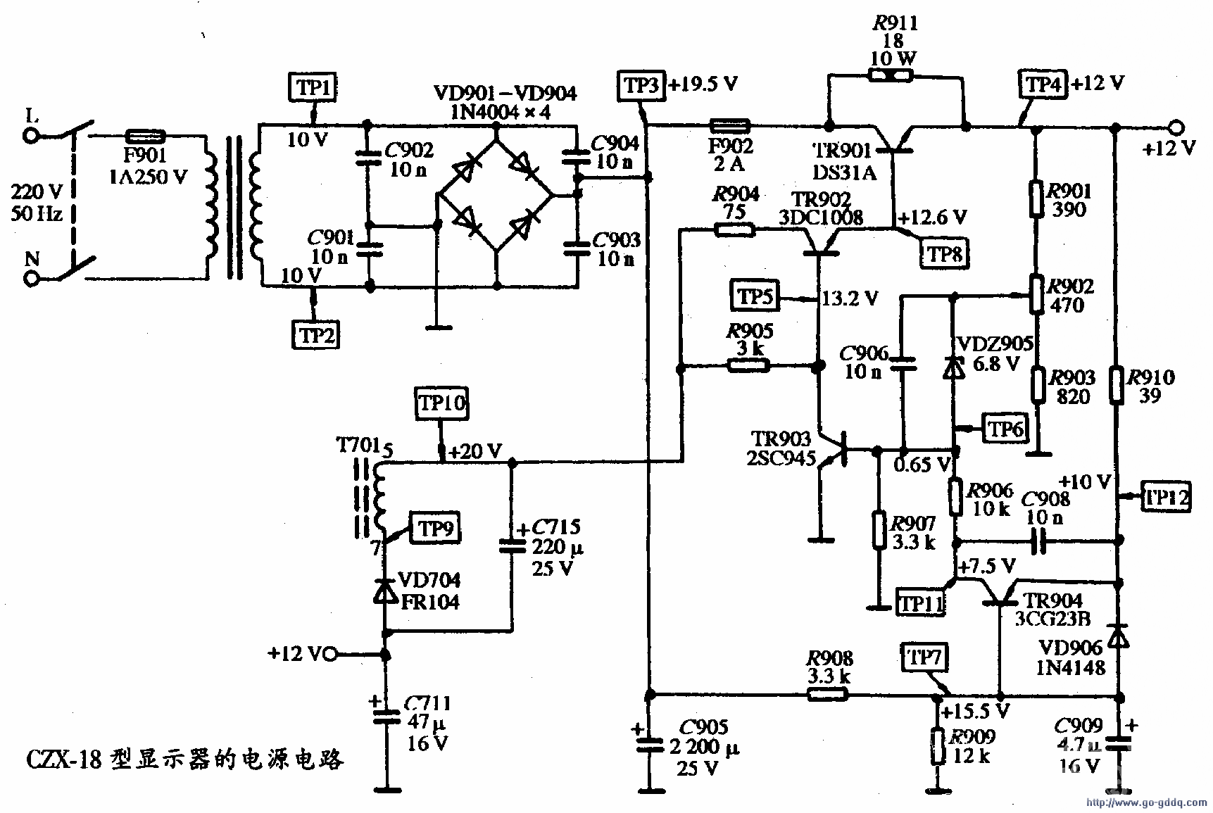 CZX-18ʾĵԴ·ͼ