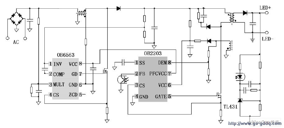OB6563 + OB2203 ɵ40W ϵLED ·