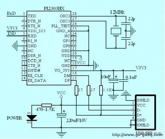 USB ͨѶӿڵ·ԭͼ