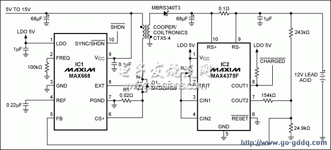 ͼ1 Ǧسڸߵѹ15Vֱس磬Ȼ13.4VһС硣