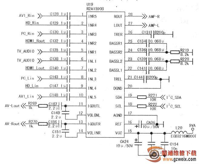 长虹LT32710型液晶彩色电视图像正常,无伴音