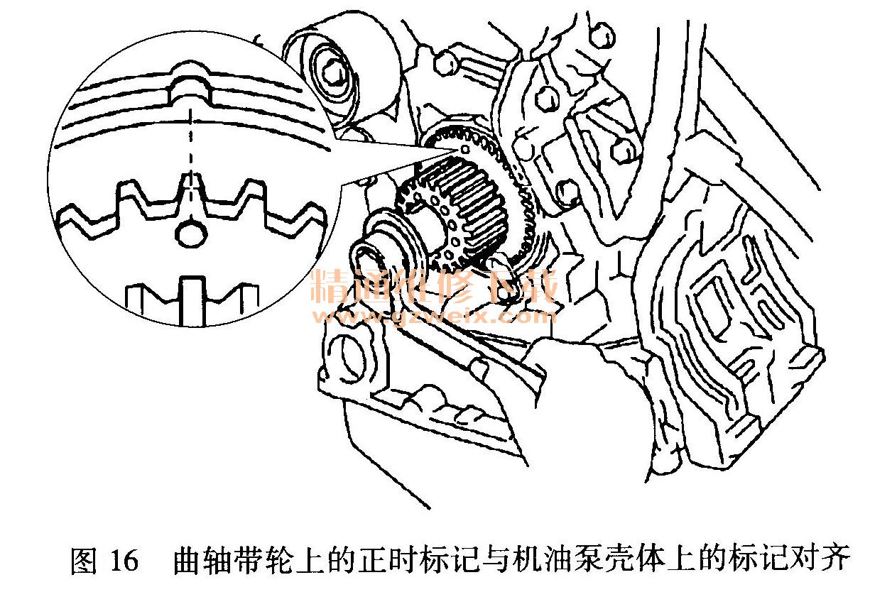 凌志es350正时安装图,凌志es350正时链条图解 3l(3mz-fe)发动机正时校对方法