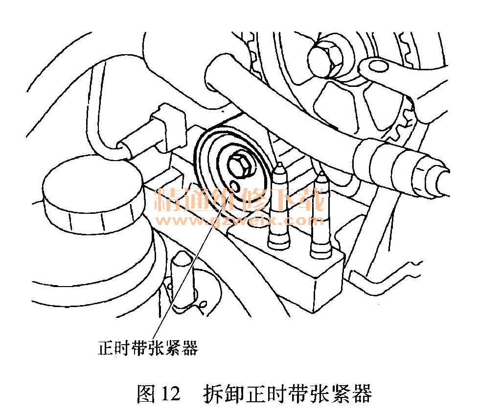 现代g4gc正时图解,g4gc正时皮带图解 现代途胜(tucson)2. 0l发动机正时校对方法