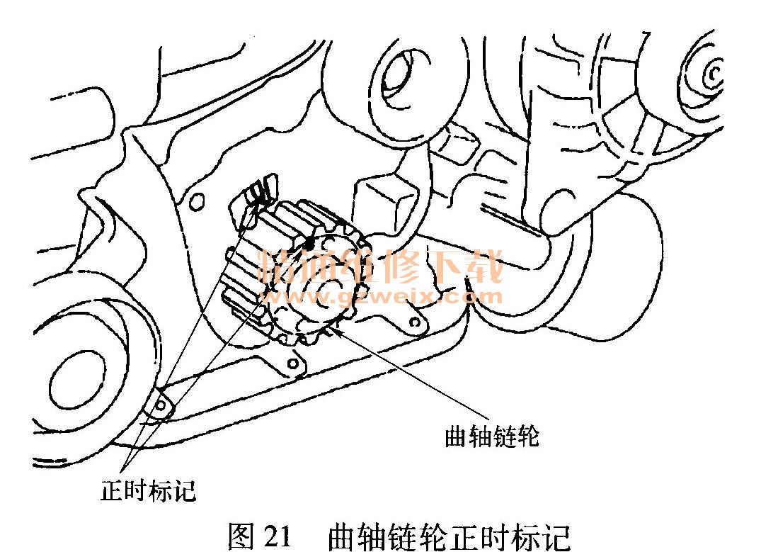 现代g4gc正时图解,g4gc正时皮带图解 现代途胜(tucson)2. 0l发动机正时校对方法