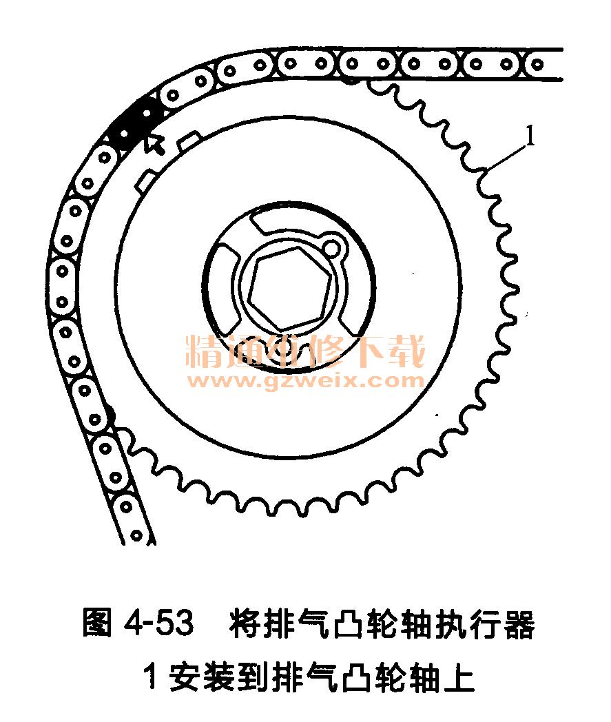 别克君威发动机正时链条的安装方法