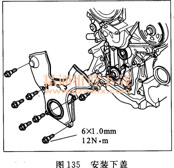 本田雅阁2.0皮带安装图,八代雅阁2.0皮带走向图 看图学习本田雅阁/歌诗图发动机拆装及维修