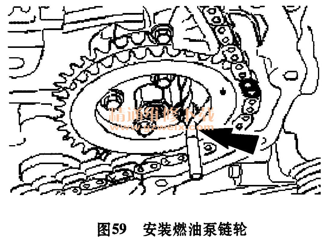 全顺puma 2. 4l柴油发动机正时校对方法