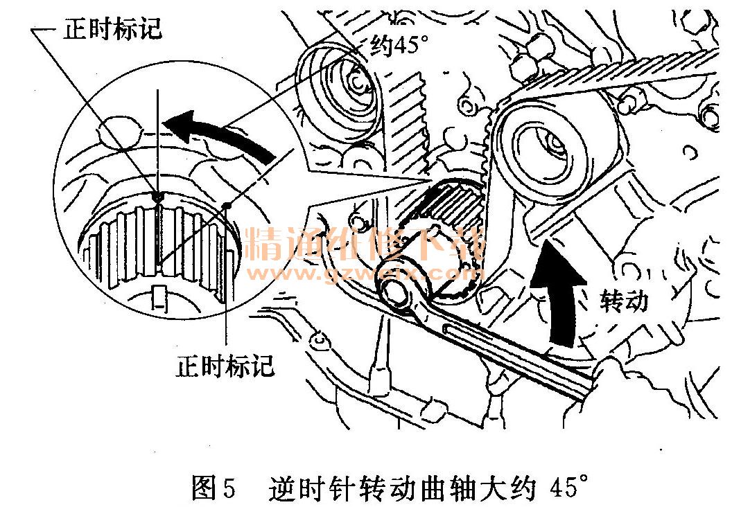 皇冠正时安装步骤图,皇冠v6发动机正时图 丰田皇冠4.3l 3uz-fe发动机正时校对方法