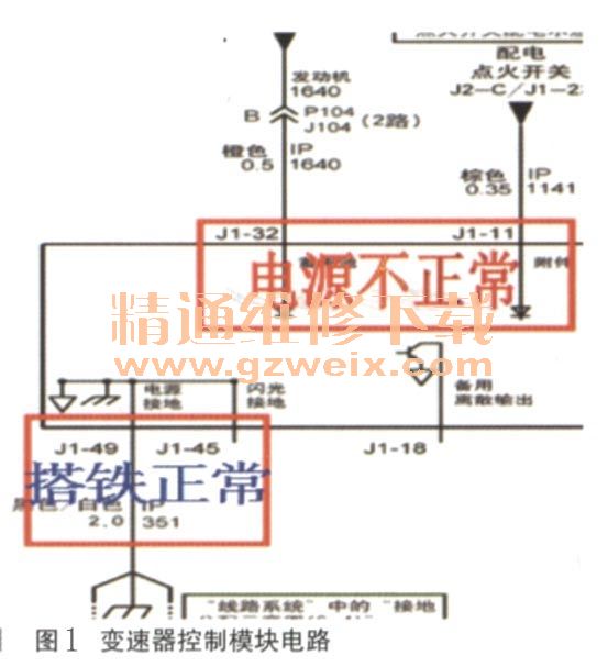 别克君越轿车车速表异常