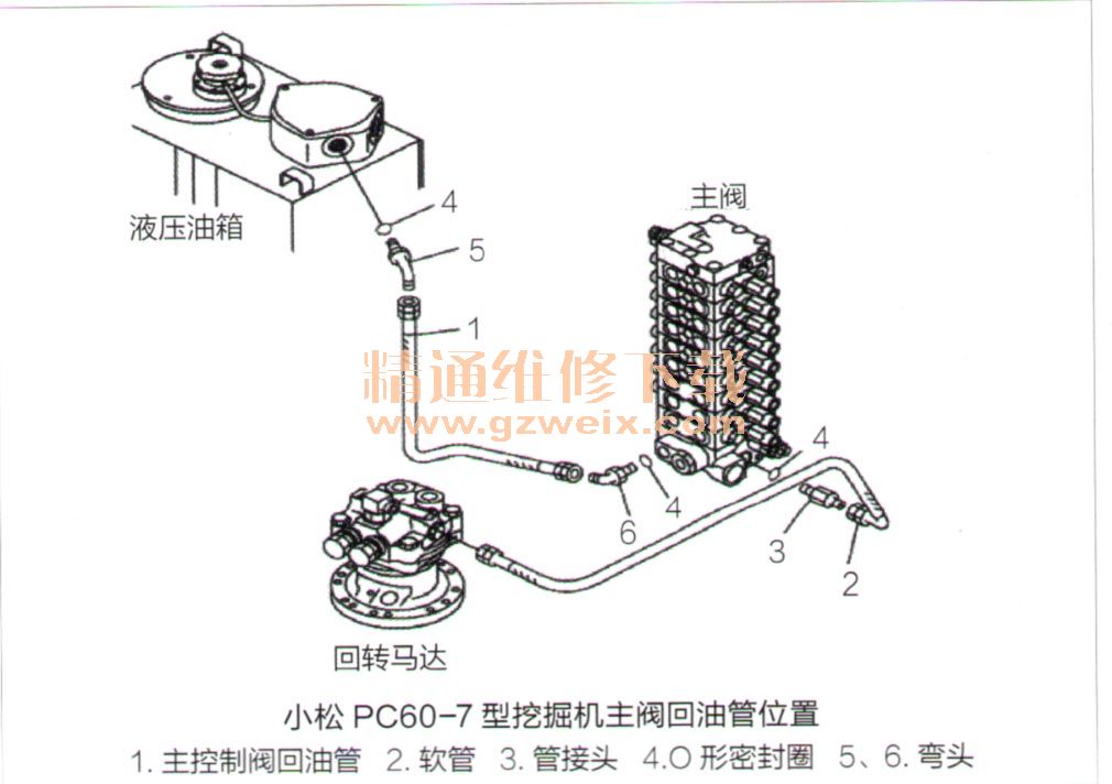 小松PC60-7型挖掘机发动机自动熄火故障的排