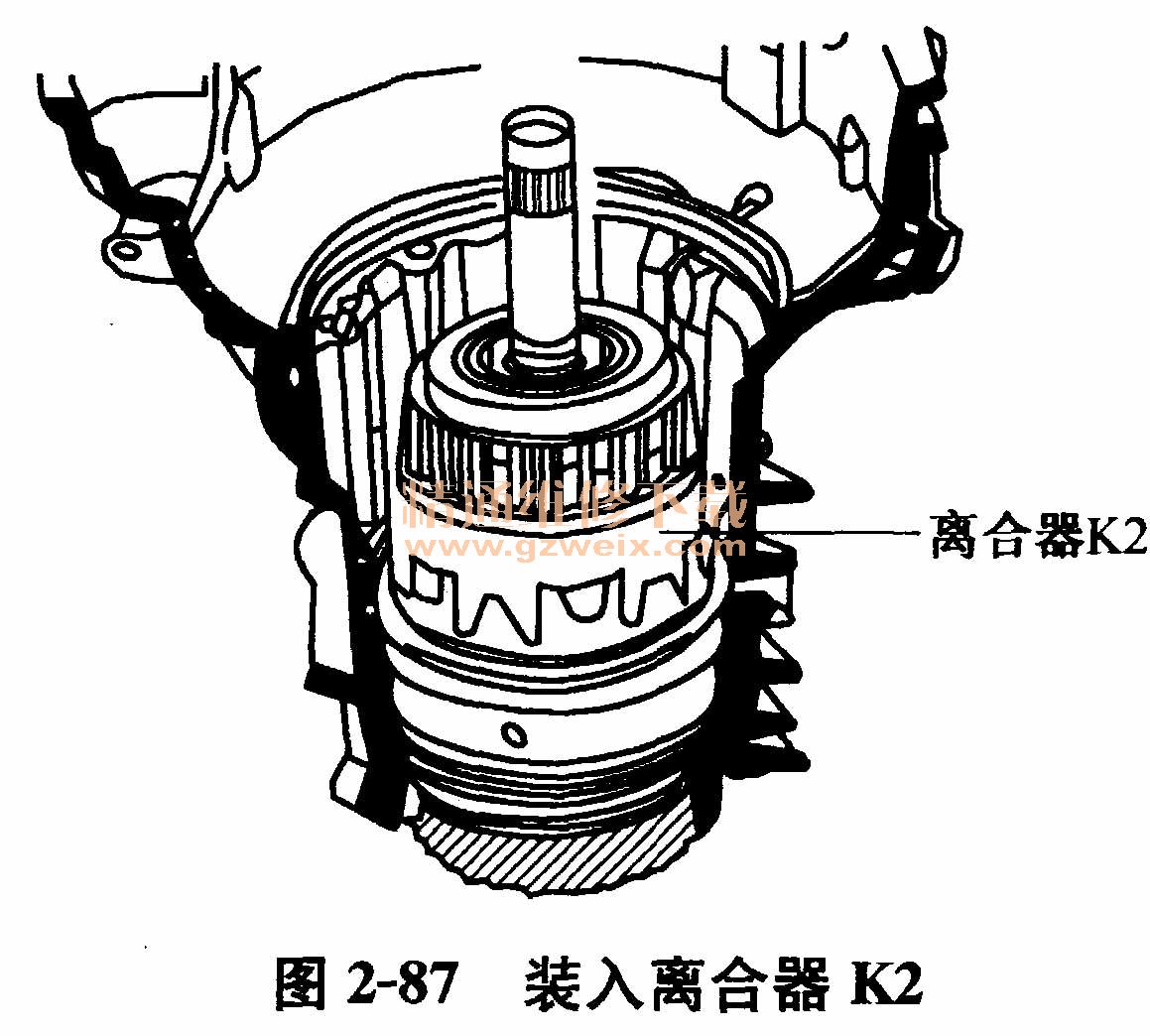 大众桑塔纳2000gsi-at轿车自动变速器(at)的分解与装配