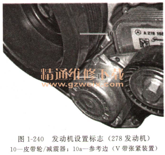 柳机276发动机正时图片,272发动机正时安装图 奔驰m级276,278发动机正时维修