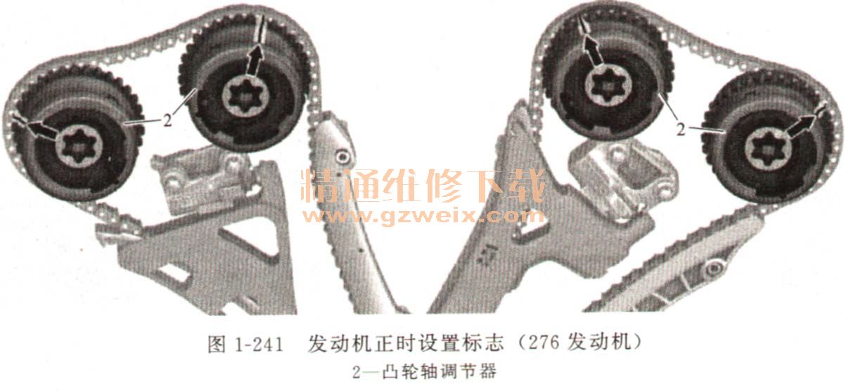 奔驰M级276、278发动机正时维修