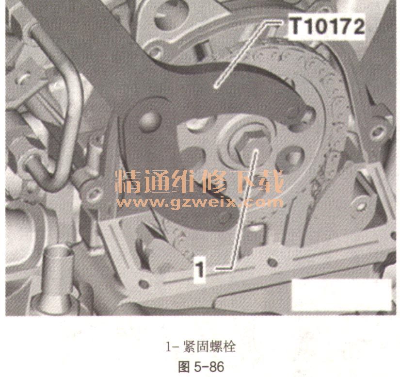4g15t发动机正时链条图,4g15t正时链条对法图 2t cbzb)发动机正时校对方法