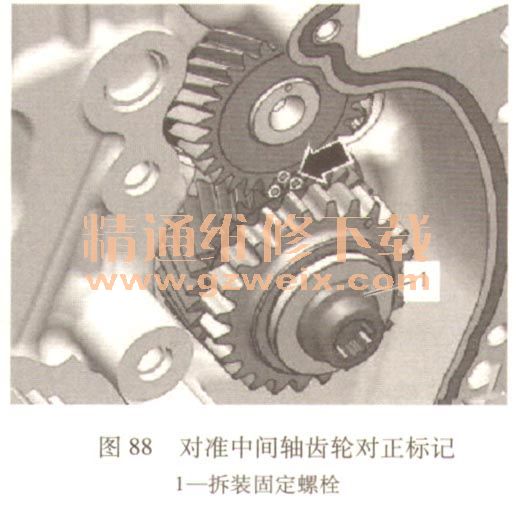 广汽传祺平衡轴正时图,传祺gs8平衡轴安装图 8)拆卸滑轨3.7)拆卸张紧轨2.6)拆卸平衡轴正时链的链条张紧器1.